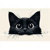 Black Cat -11CT Counted Cross Stitch Kit(40x60cm)