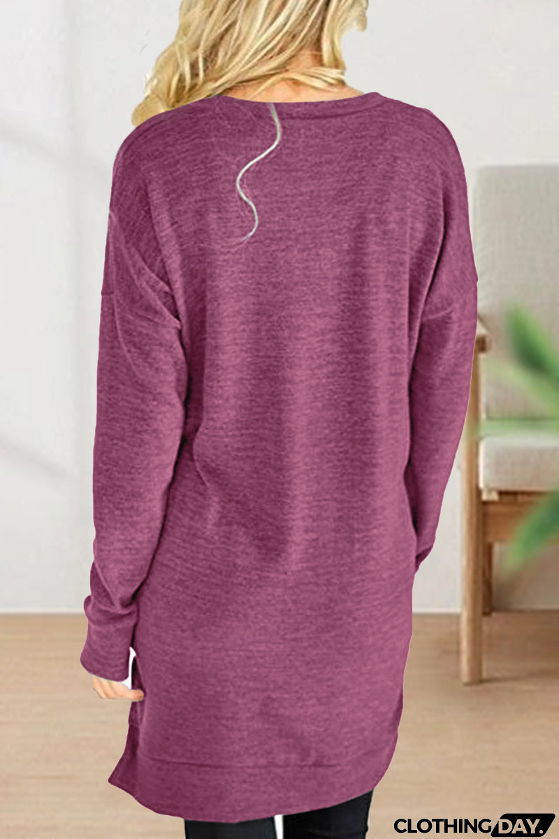 Casual Solid Solid Color V Neck T-Shirts