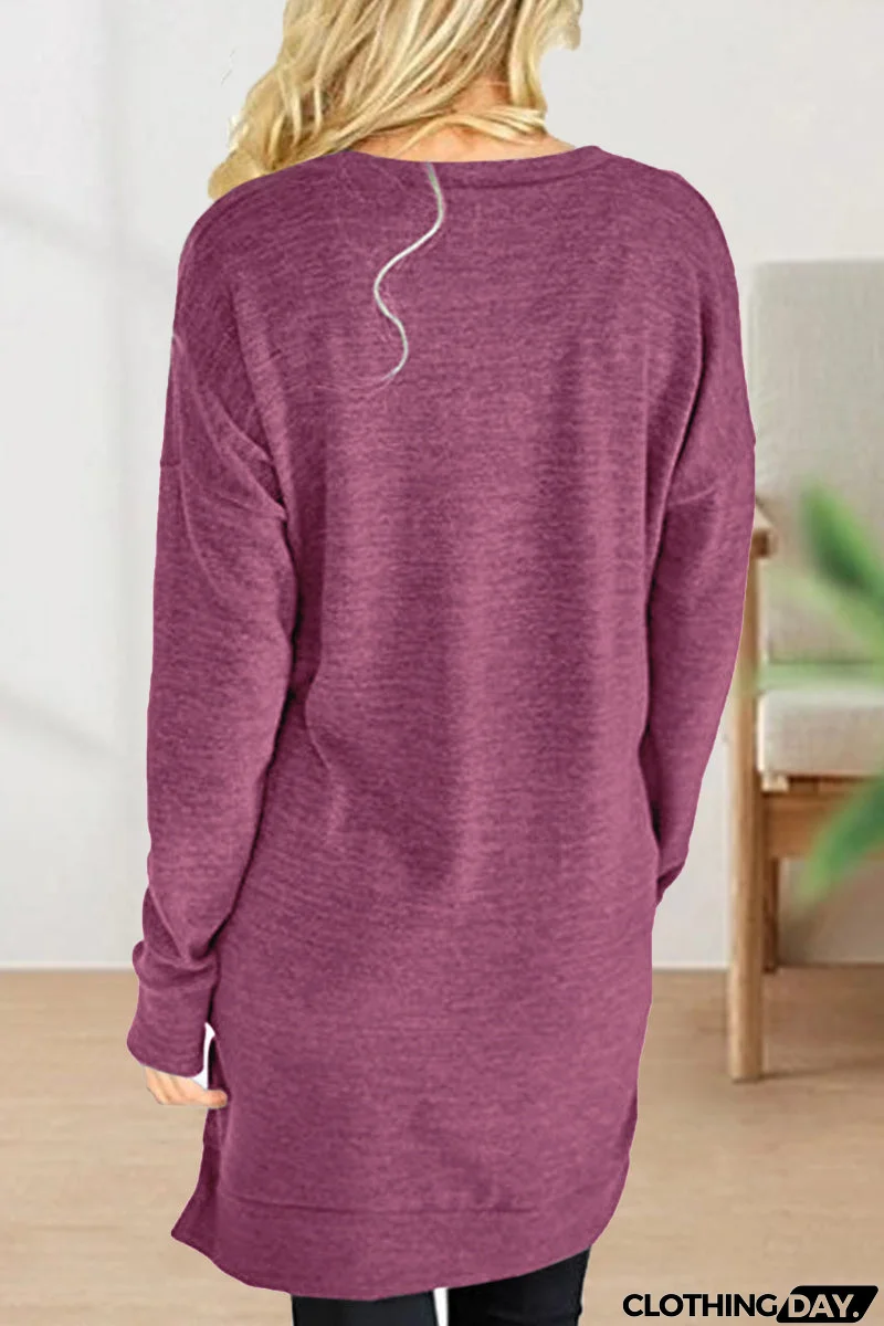 Casual Solid Solid Color V Neck T-Shirts