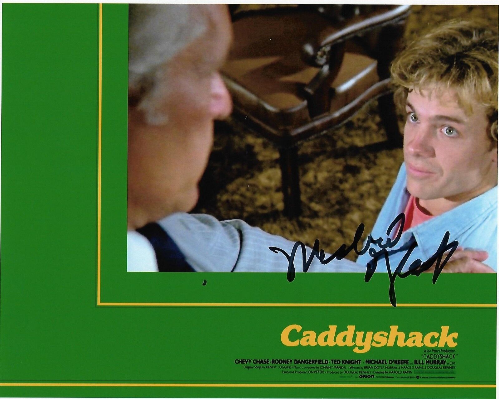 Michael O'Keefe REAL hand SIGNED 8x10 Photo Poster painting #1 w/ COA Autographed Caddyshack