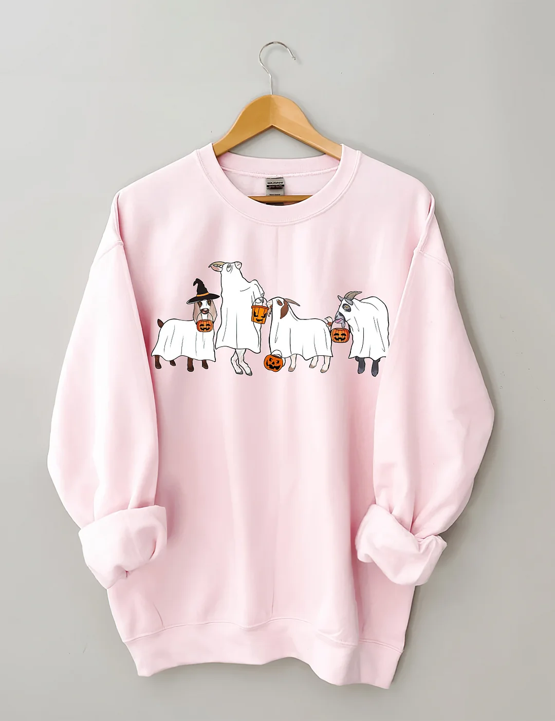 Halloween Ghost Goat Sweatshirt