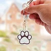 8PCS doppelseitige Diamant-Schl&uuml;sselanh&auml;nger-Hundepfoten f&uuml;r die Handtaschendekoration f&uuml;r Erwachsene