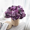 Korean Style Floral Gradient Color Artificial Stem Hydrangea Flower