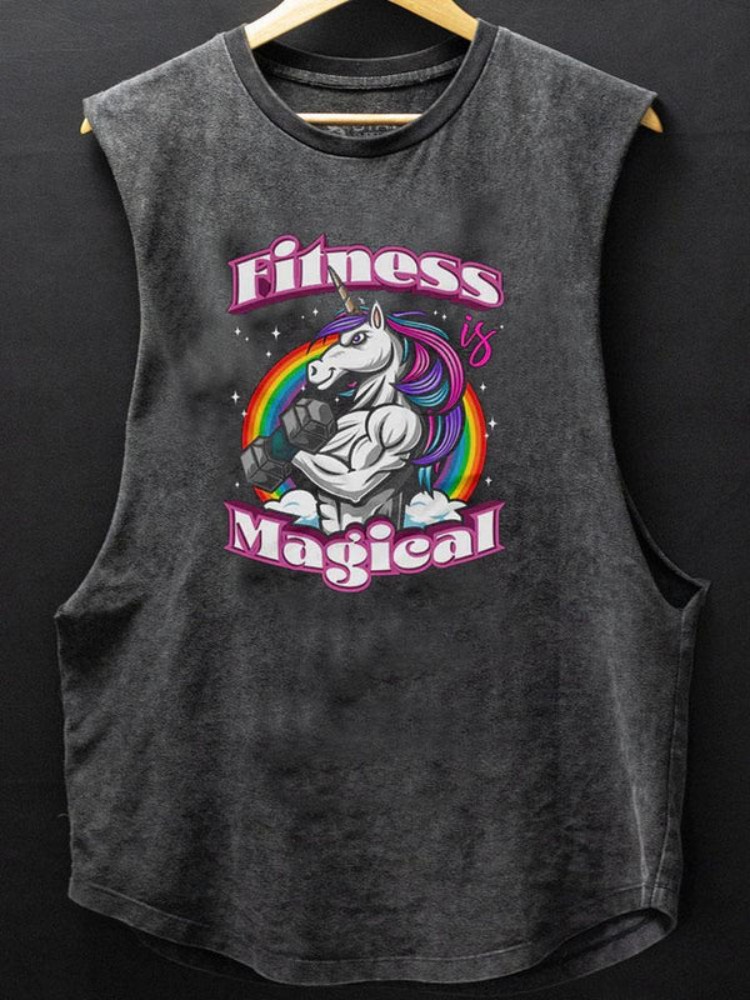 Fitness Magical Scoop Bottom Cotton Tank / Rvogue / Rvogue