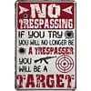 Shooting Warnings - Metal Tin Signs(8*12Inch/12*16Inch)