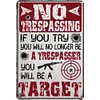 Warning - Vintage Metal Signs(12*16Inch) - Warning