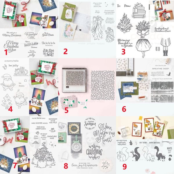 New Arrival Merry Christmas Transparent Clear Silicone Stamp Seal for DIY Scrapbooking Photo Album Decorative Clear Stamp Sheets - Shop Trendy Women's Fashion | TeeYours