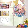 Diamond Painting Acrylic Single Side Drill Easter Egg Pendant Charms Kits for Adults Home Window Decor