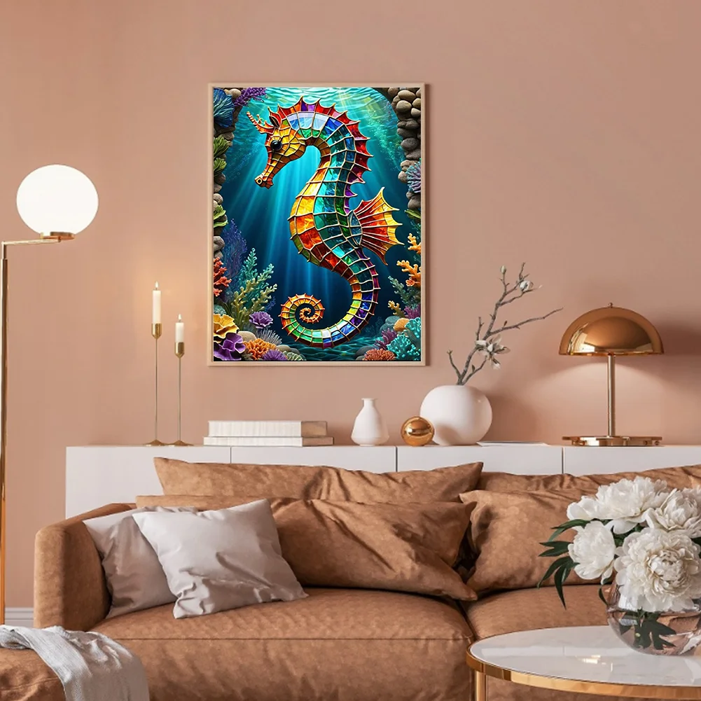 Diamond Painting - Full Round Drill - Seahorses(Canvas|30*40cm)