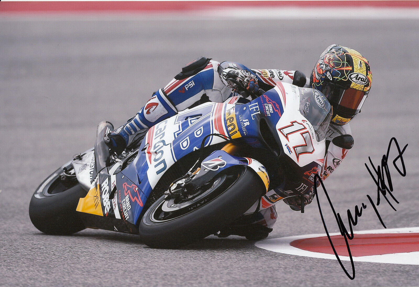 Karel Abraham Hand Signed Cardion AB Motoracing Honda 12x8 Photo Poster painting 2014 MotoGP 1.