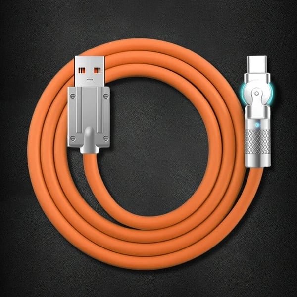 🔥2022 New Year Sale-50% OFF-180° Rotating Fast Charge Cable