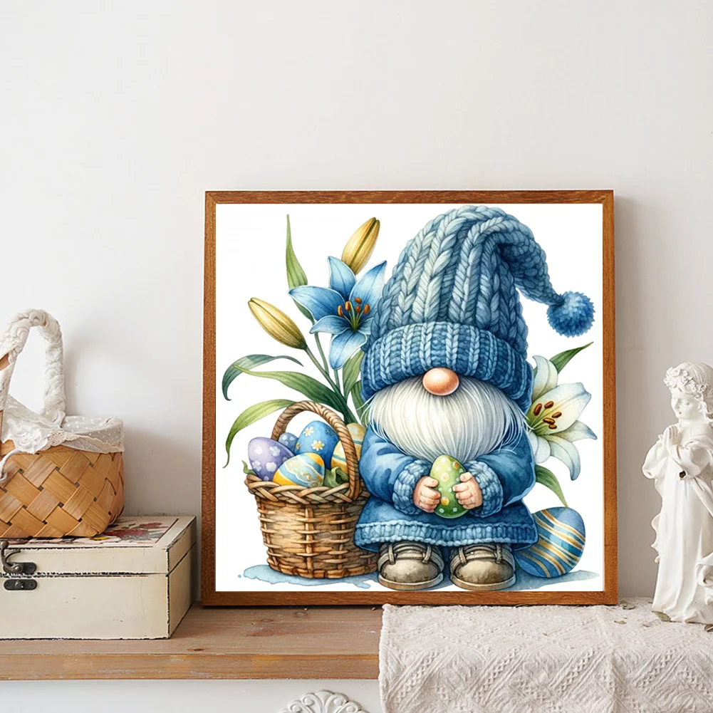 Diamond Painting - Full Round Drill - Easter Gnome(Canvas|30*30cm)