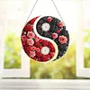 Acryl Yin Yang Diagramm der blühenden Rose - 5d DIY Handwerk Anhänger