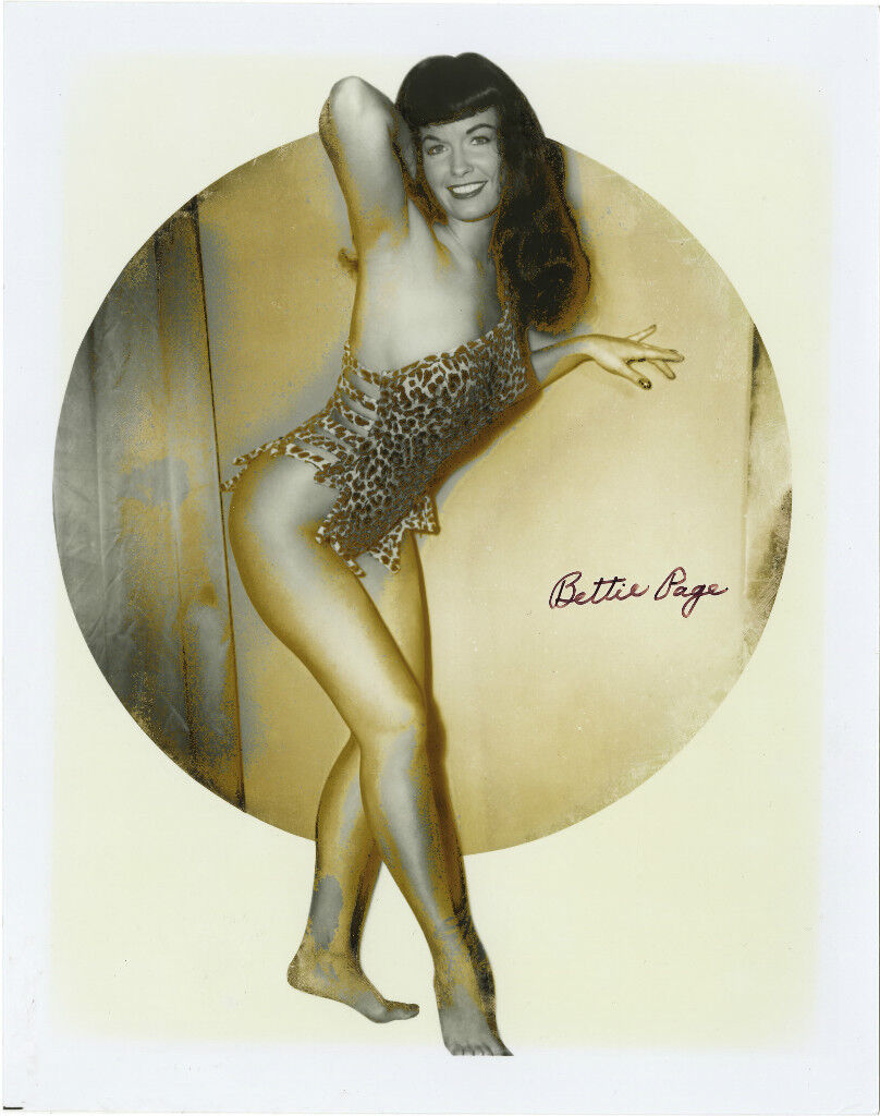 BETTIE PAGE Signed Photo Poster paintinggraph - Pin-Up Model - Preprint