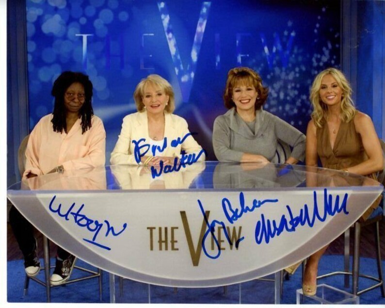 The view signed cast 8x10 Photo Poster painting whoopi barbara walters joy & elisabeth