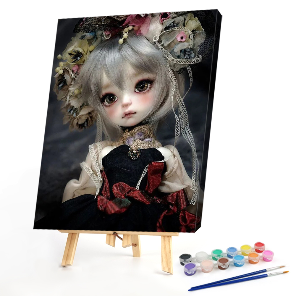 

40*50CM - Paint By Numbers - Big Eyes Doll, 501 Original