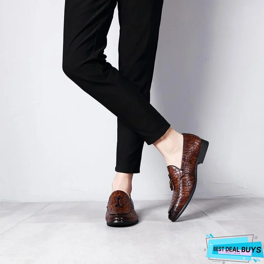 Men Dress Shoes Luxury Fashion Lace-up Oxford Shoes Top Brand Design