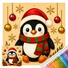 Christmas Needlepoint Kit 14CT Stamped Cross Stitch 30x30cm tapestrymarket
