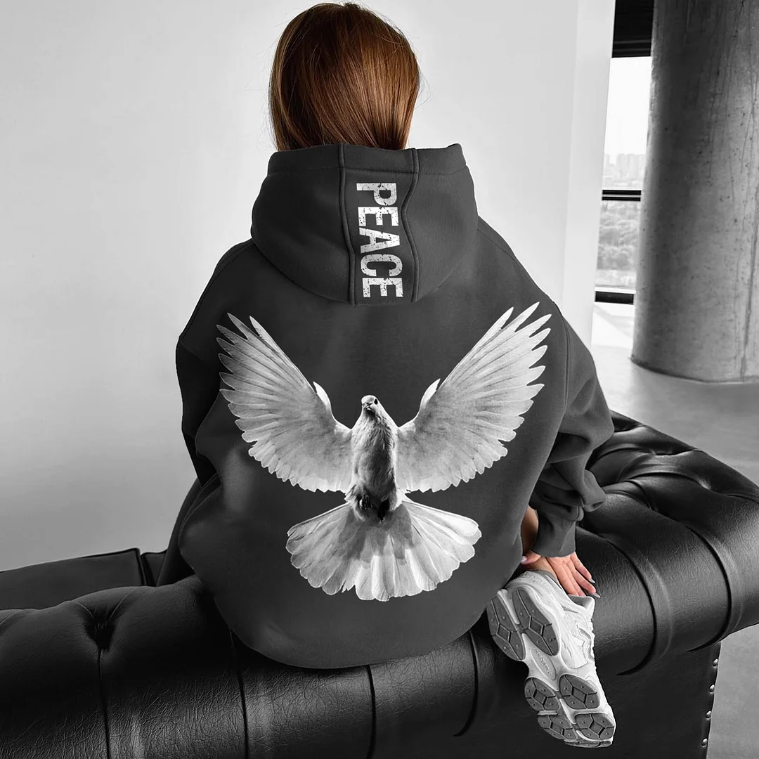 Oversized Peace Hoodie