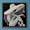 Elegante Dame - speziell geformte Diamond Painting - 30*30cm