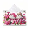DIY Diamond Painting Creative Design Leather Handmade Tissue Holder Rhinestones Decorative Tissue Box Craft Kits
