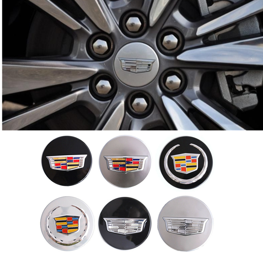 4x Cadillac 67mm Wheel Center Hub Cap Rim Emblem for ATS CTS DTS SRX STS XLR XTS voiturehub dxncar