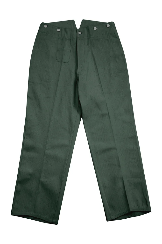   RAD German Summer HBT Green Drill Service Trousers German-Uniform