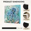 Octopus DIY Pearl Painting Kit 20x20cm Framed Canvas Ocean Animals