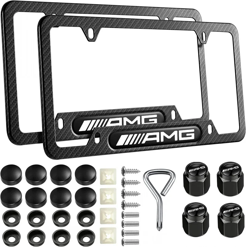 Car custom style license plate alloy modified anti-theft frame