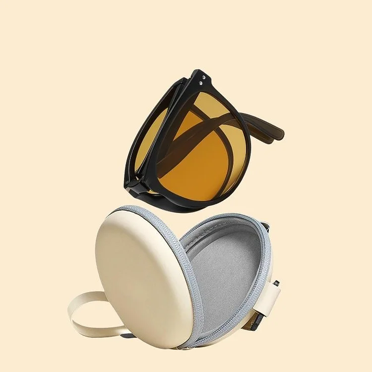 Foldable Sunglasses with Glasses Case Set