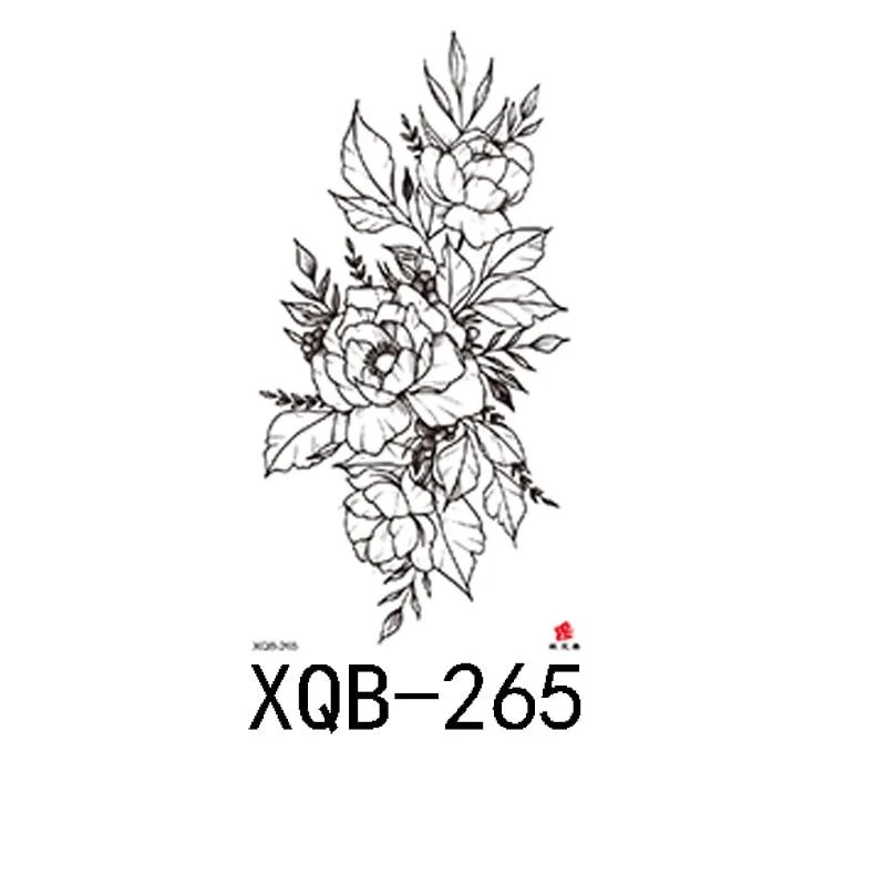 Small Full Arm Waterproof Tattoo Sticker Half Arm Arm Painted Flower Animal Arm Lasting European and American Tattoo Sticker