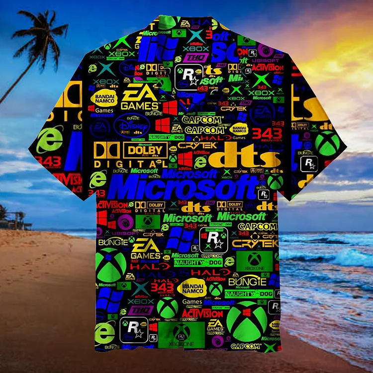 Game Console Logo | Unisex Hawaiian Shirt
