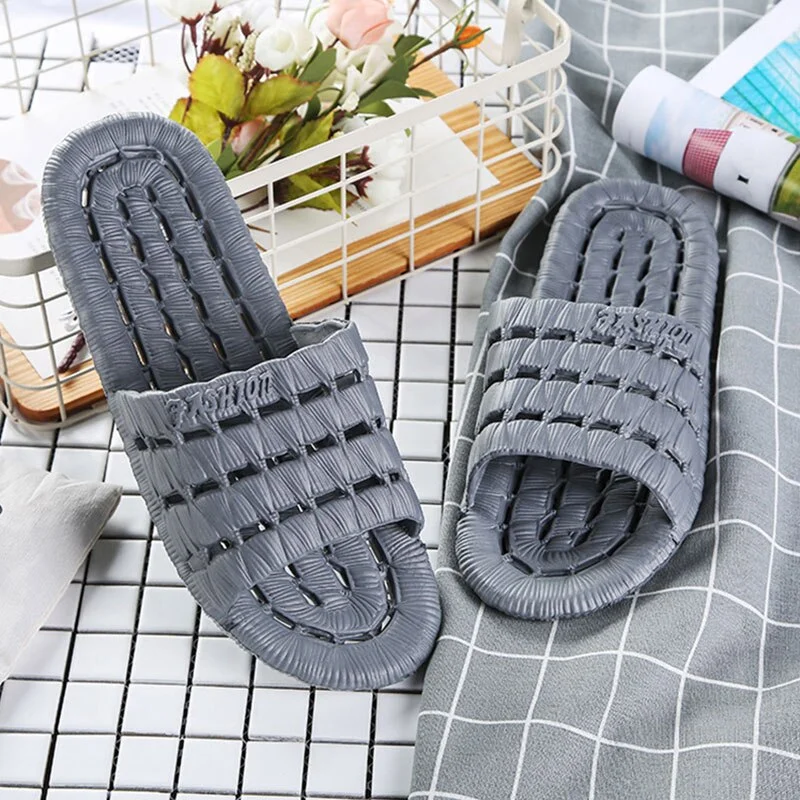 Slippers Women Indoor EVA Non-slip Hotel Summer Slippers Couple Unisex Bathroom Home Slippers Soft  Hallow Flat Shoes for Female