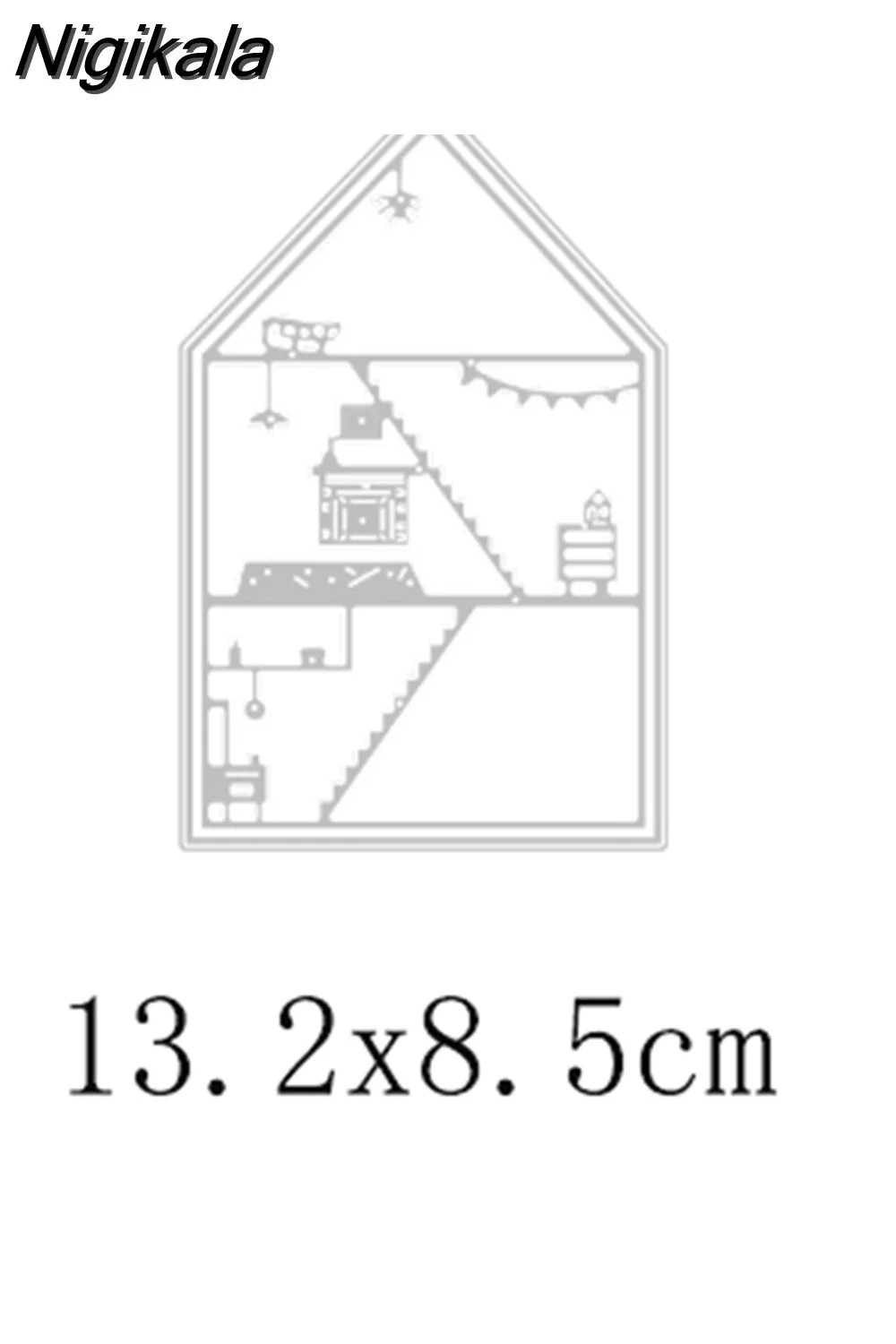 Nigikala Craft metal cutting dies cut die mold Christmas House Decorations Scrapbook paper craft knife mould blade punch stencils