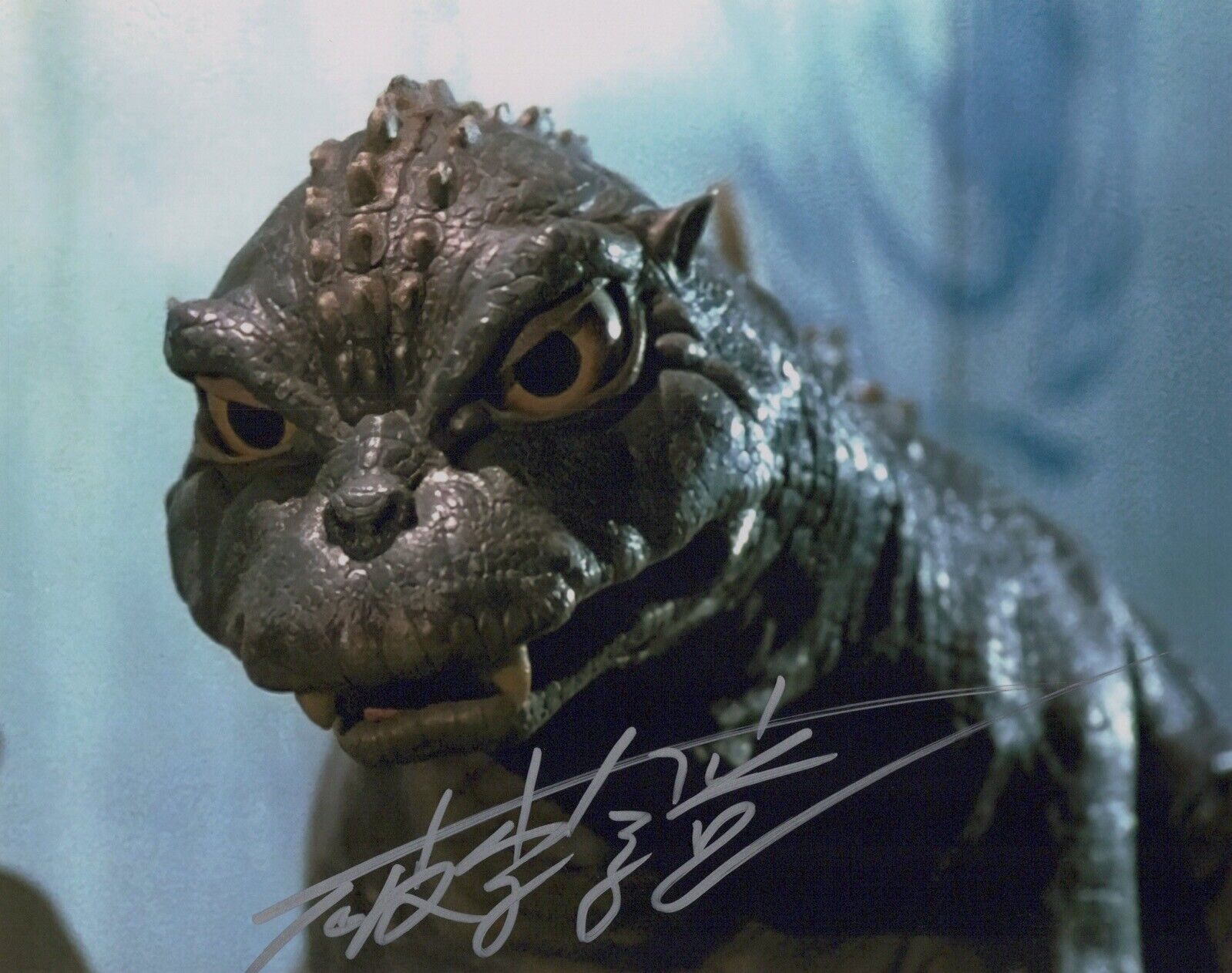 Godzilla 8x10 Photo Poster painting signed by Hurricane ‘Hariken' Ryu - UACC DEALER