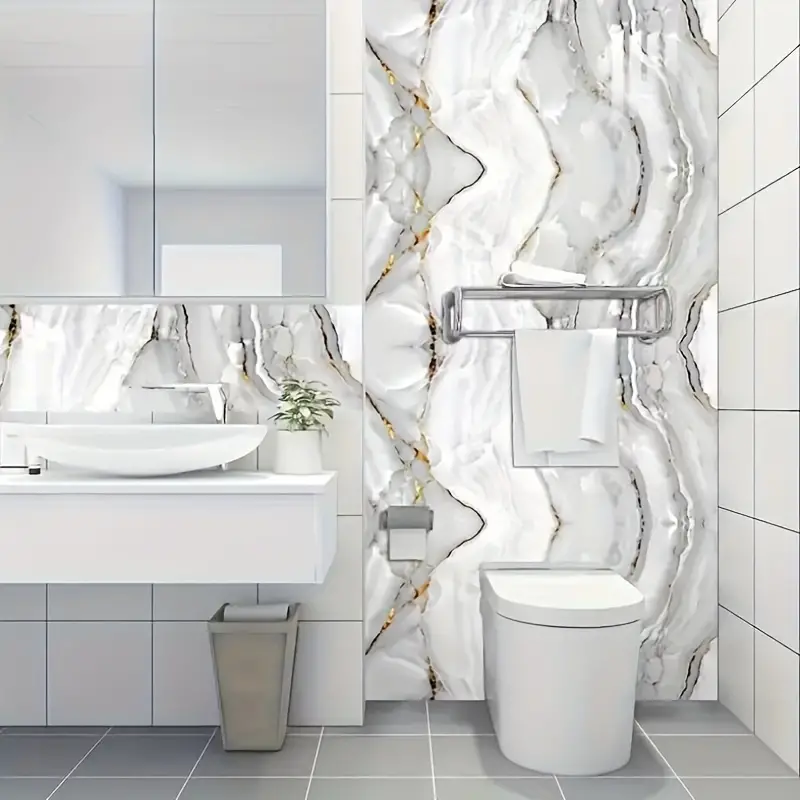 1set 16pcs flower tile stickers home renovation bathroom kitchen cabinet decoration transformation self adhesive wall stickers details 3