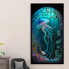 (40*70cm)Stained Glass Jellyfish - Full Round Drill Diamond Painting