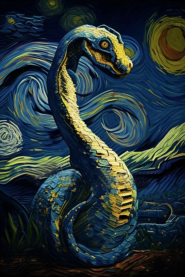 Van Gogh Moonlight Animals (50*70CM) 11CT Stamped Cross Stitch gbfke