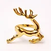 Leaping Elk Golden Silver Rose Golden Catering Napkin Ring
