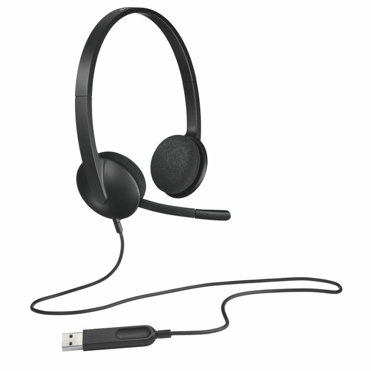 Headphones with Microphone Logitech 981-000475 Black