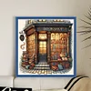 (US Only)Full Embroidery Eco-cotton Thread 11CT Counted Bookshop Cross Stitch Kit 50x50cm