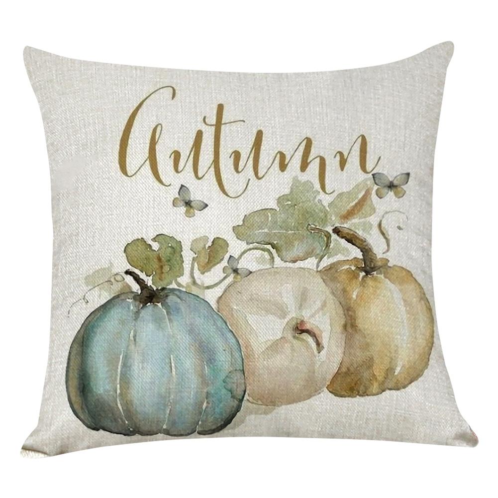 

Pumpkin Square Pillow Case Cushion Cover Pillowslip Halloween Decor (2, 501 Original