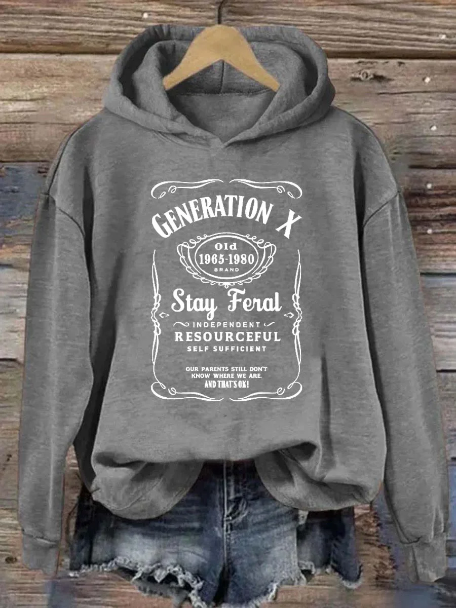 Gen X Stay Feral Hoodie