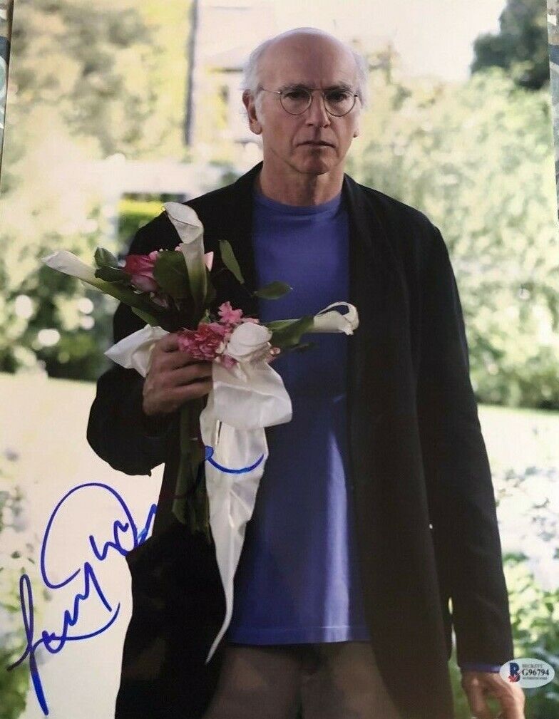 Larry David signed autographed 11x14 Photo Poster painting Curb your Enthusiasm Seinfeld BECKETT