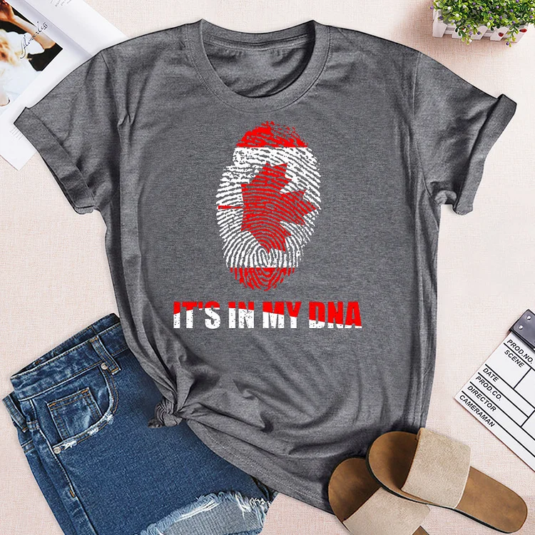 Canada It's In My DNA T-Shirt-03927#537777-Annaletters