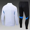 Joyfball 2025/2026 Manchester United Long Zipped Jacket White Football Jersey 1:1 Thai Quality