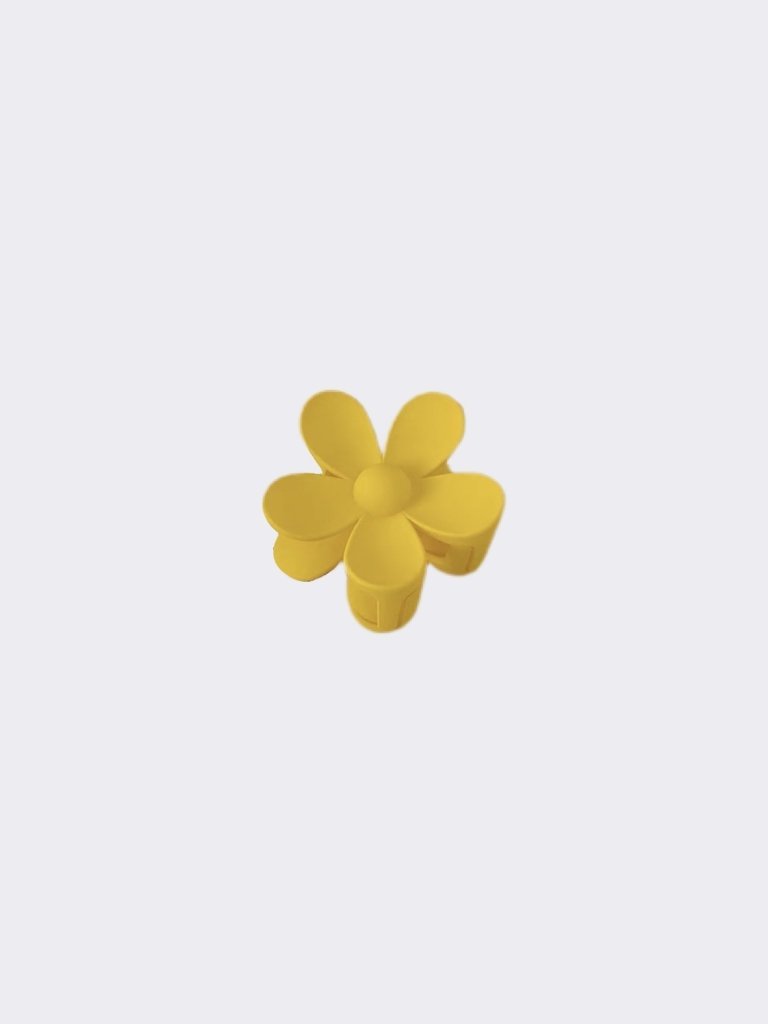 Flower Power Hair Clip - Yellow