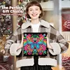 Neon-Regenbogen-Mandala-Schmetterling speziell geformte 5D-DIY-Teilbohrer-Diamanten-Punkte, Edelstein-Kunst-Kits mit Rahmen, Diamanten-Gem&auml;lde, Edelst