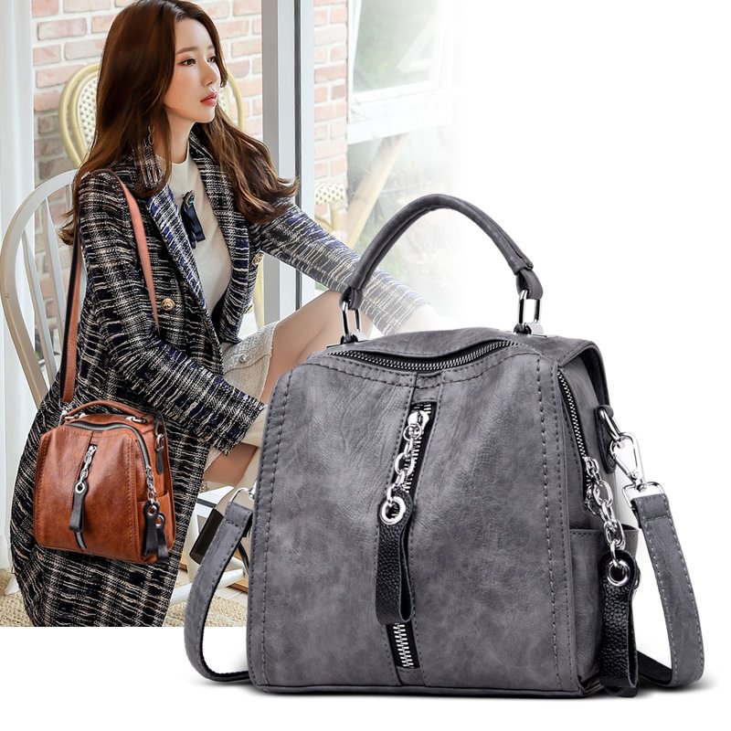Women Multifunctional Handbag Travel Backpack、、sdecorshop