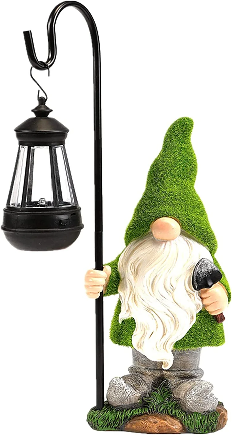 Solar Outdoor Dwarf Garden Carving